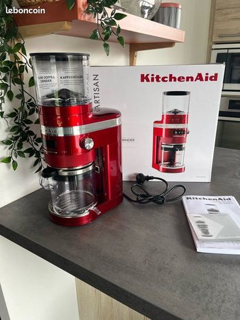 Moulin à café KitchenAid neuf rouge