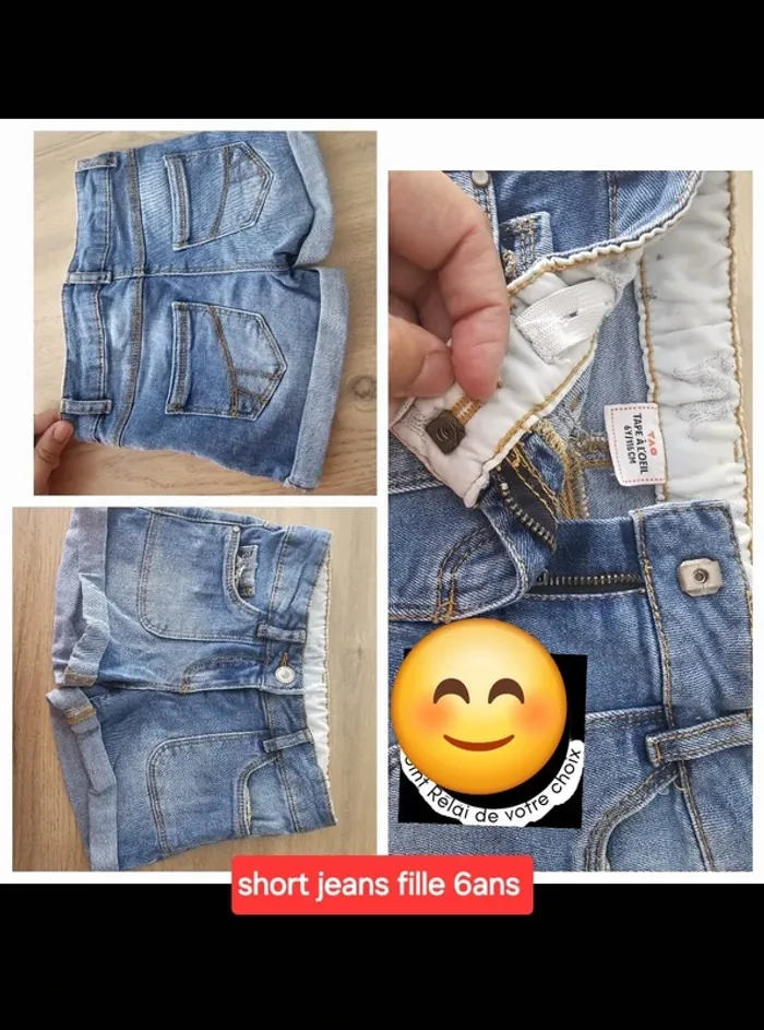 Short en jean 6 ans tape à l œil fille