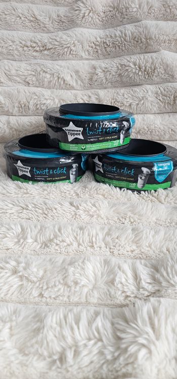 Lot de 3 recharges originales Twist &click Tommee Tippee neufs 