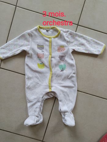 Lot de 2 pyjamas 3 mois Orchestra