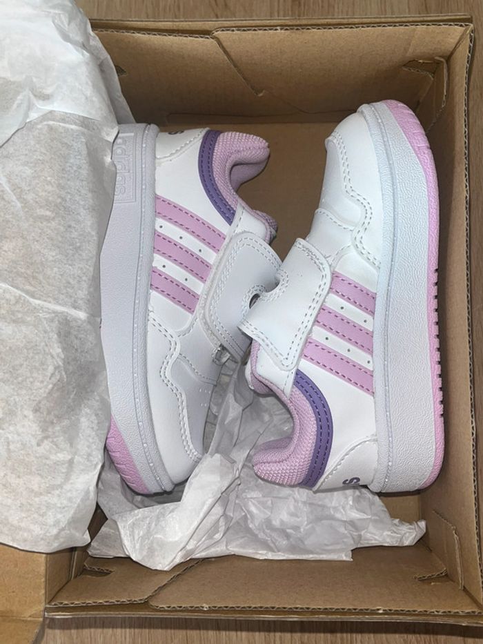 Baskets , Adidas , Filles , Blanc , Rose , Taille 23 , neuves - photo numéro 3