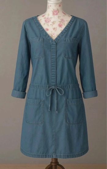 Robe en Jean Promod T38 – Coupe Flat 🌿 Poches & Lien Taille