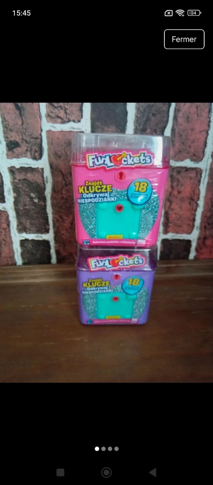 Lot de deux coffrets bijoux Funlockets