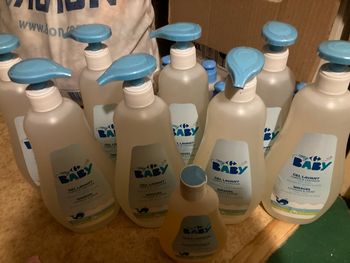 Lot gel douche et huile lavante bébé 