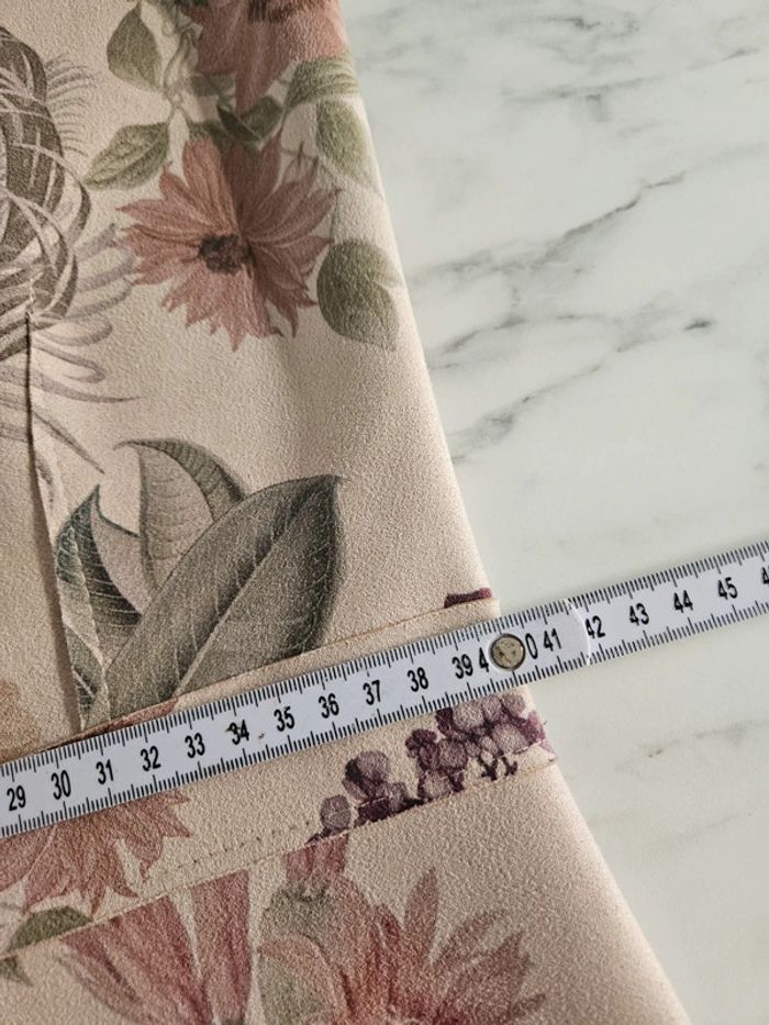 Cassis robe fleurie aspect daim taille 38 - photo numéro 12
