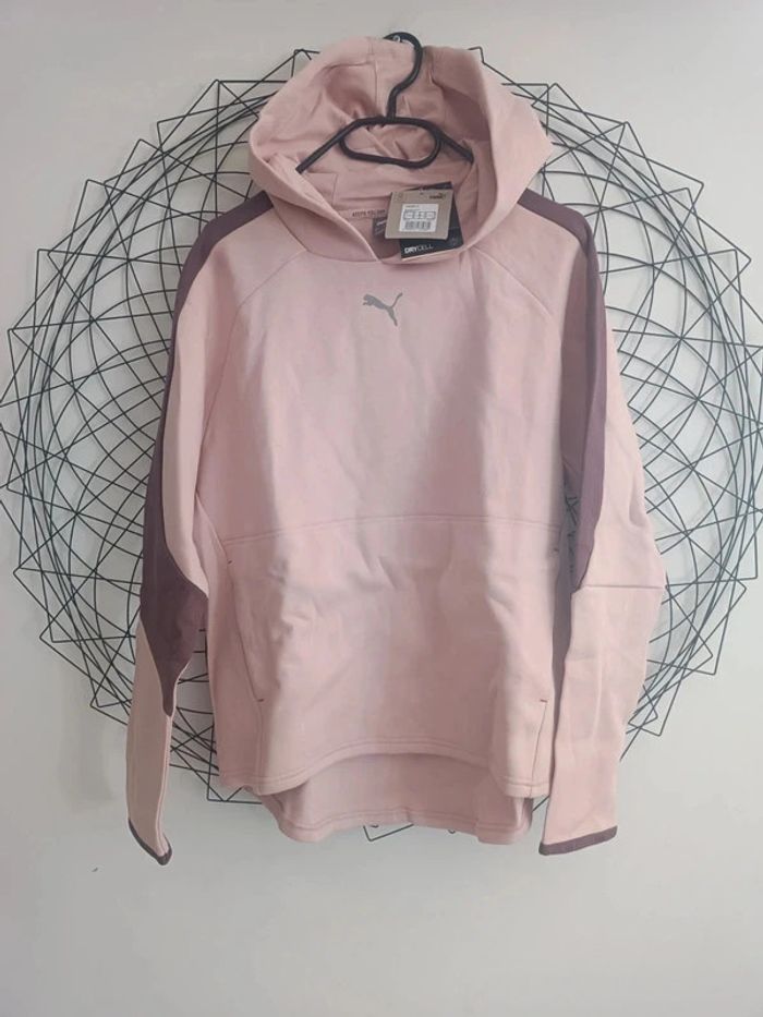 Sweat a capuche puma rose taille S