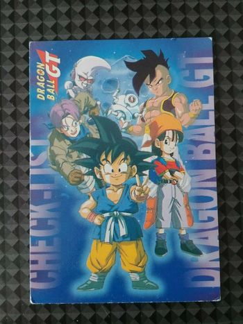 Carte Check-list Dragon Ball Z GT Cards Panini Serie 2 rare Checklist part