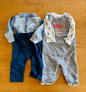 2 ensembles garçons 9 mois