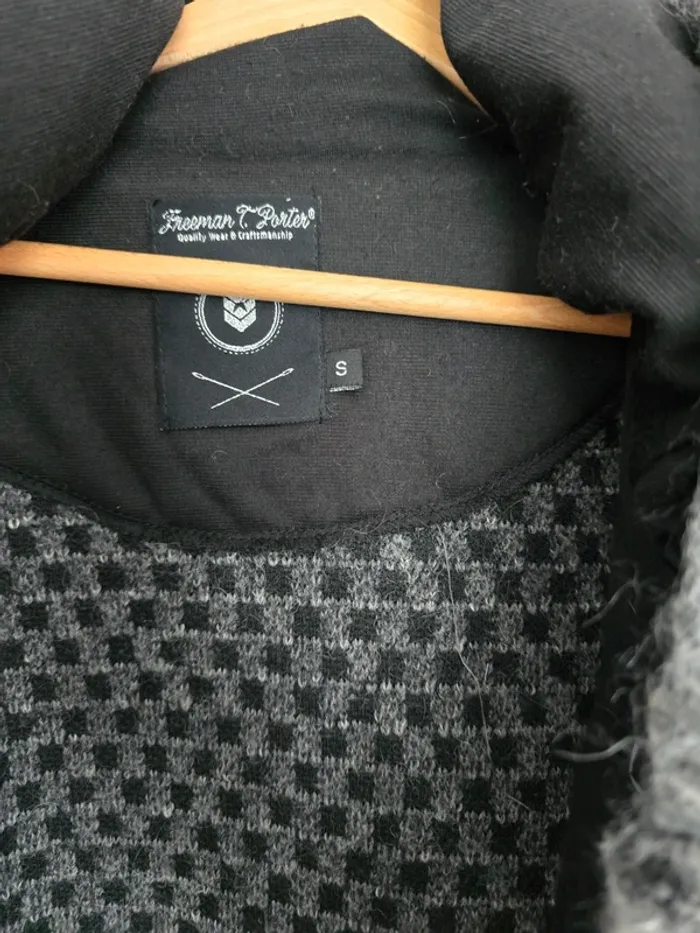 Manteau gris chiné très chaud - photo numéro 5