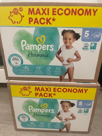 Couches Pampers 5 harmonie 