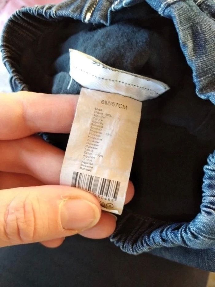 Pantalon doublé style jeans Garçon 6 mois Les enfants sont comme ça "Baby newspaper" - photo numéro 9