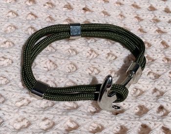 Bracelet encre marine kaki