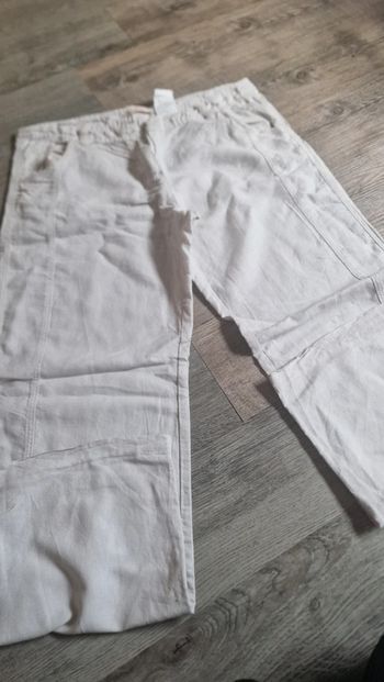 Pantalon en toile taille 40 camaïeu