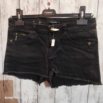 Short en jean noir ref EFM72