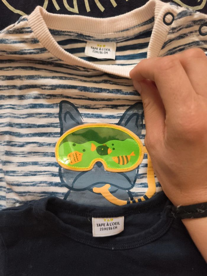 Lot de 4 Tee-shirts manches courtes 🍃 tape a l'oeil - photo numéro 3