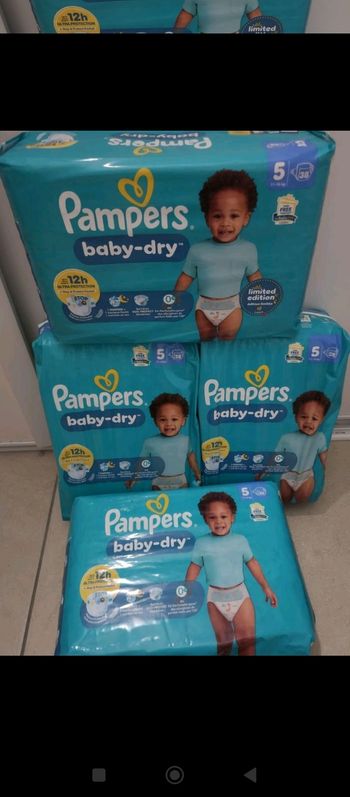Les couches Pampers taille 5 