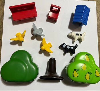 Lot d’animaux, arbres et accessoires Playmobil
