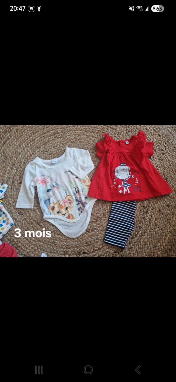 Lot vêtements bébé fille taille 3 mois - photo numéro 3