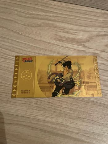 Billet doré Sasuke Naruto