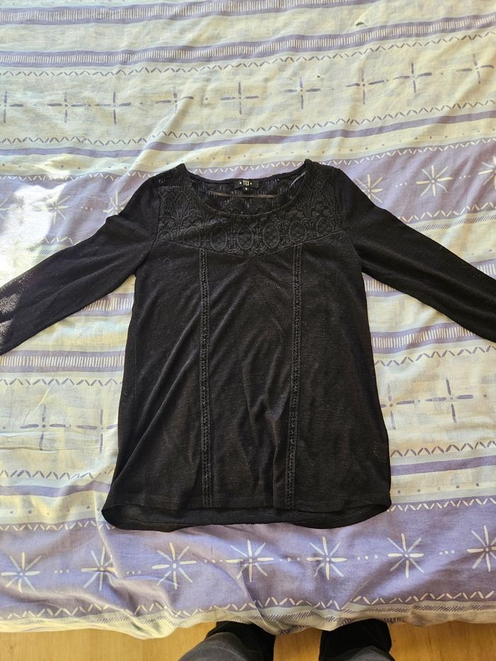 Blouse noir tex - photo numéro 1