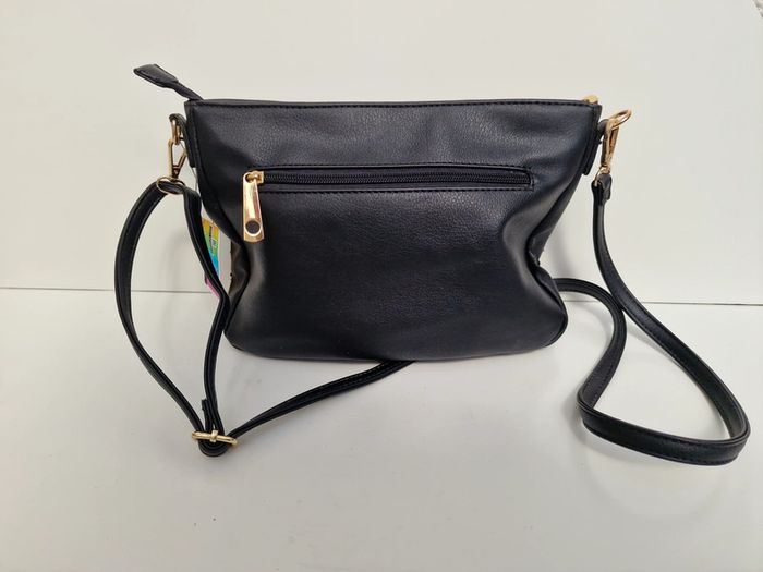 Sac Bandoulière Noir Sequins Noirs Argentés Conti Osvaldo - photo numéro 7