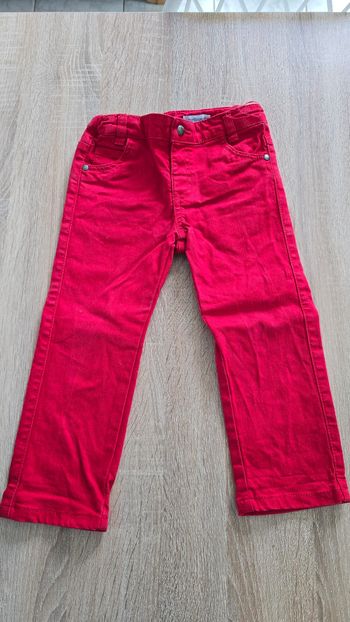 Jean rouge Vert Baudet 36 mois / 94cm