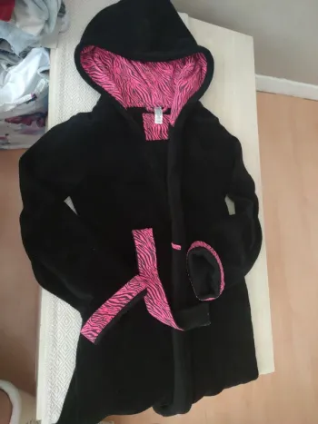 Robe de chambre noir panthère xs 14 ans