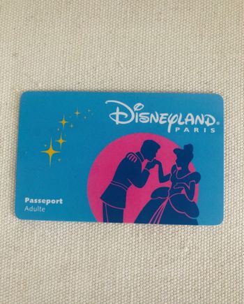 Carte passeport entrée adulte souvenir collector Disneyland