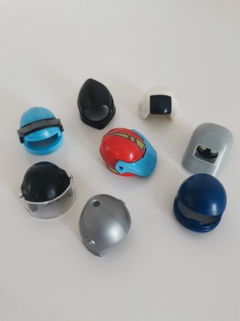 Playmobil lot vrac casque chevalier soudeur espace moto
