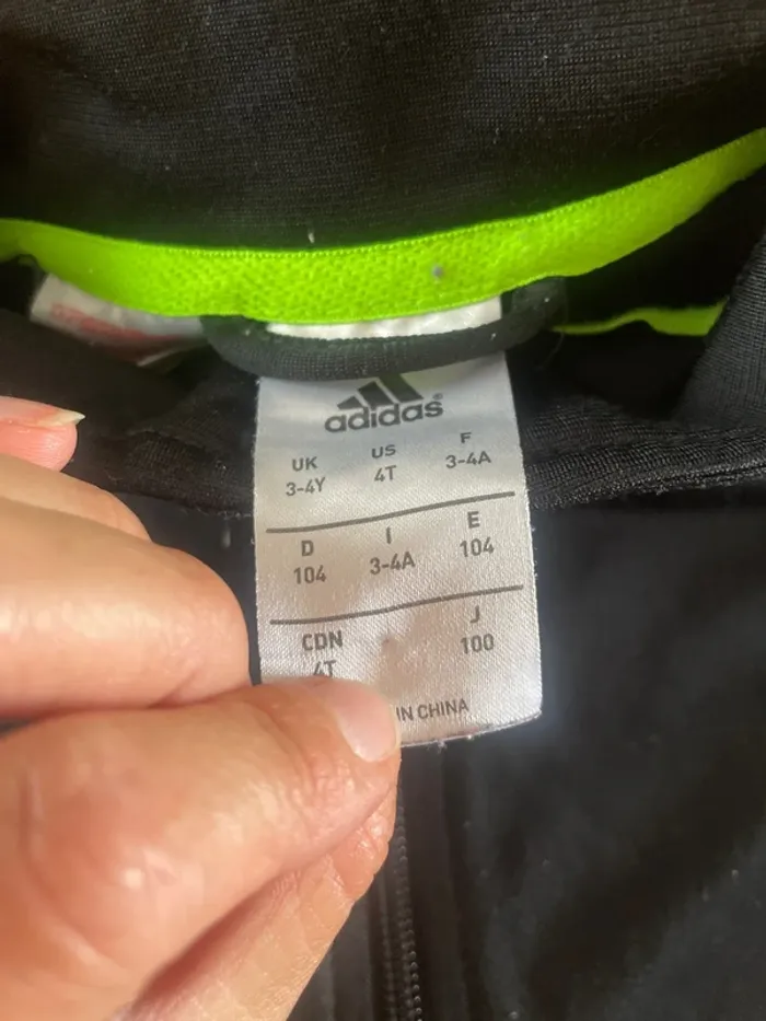 Veste survêtement adidas 3-4 ans - photo numéro 3