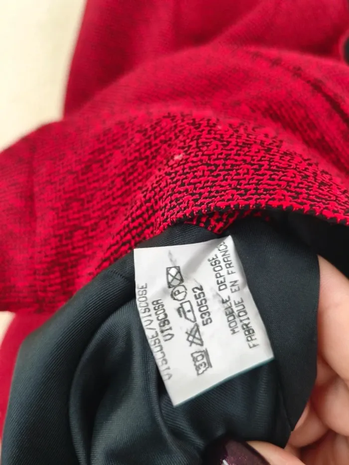 Veste rouge - boutique française - taille 50/52 - photo numéro 6