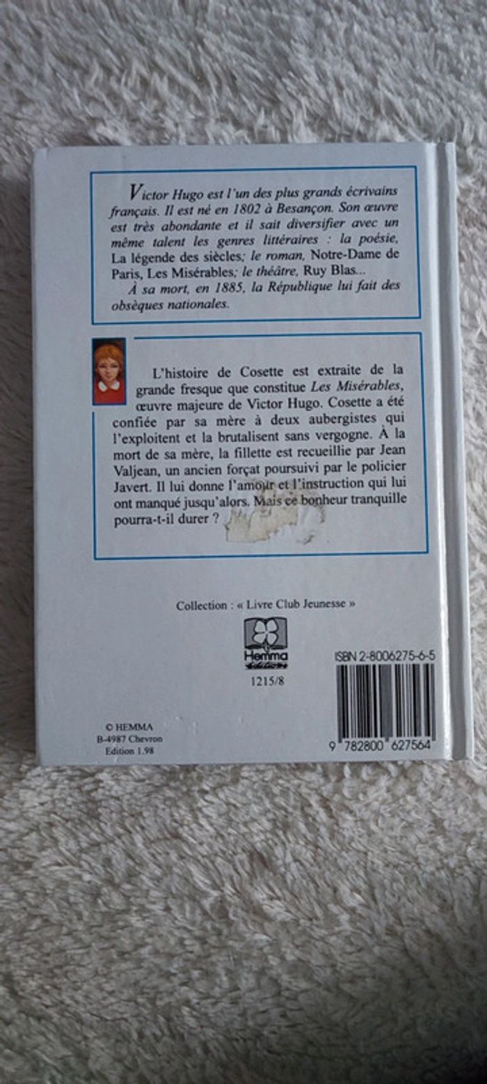 Livre Cosette - photo numéro 2