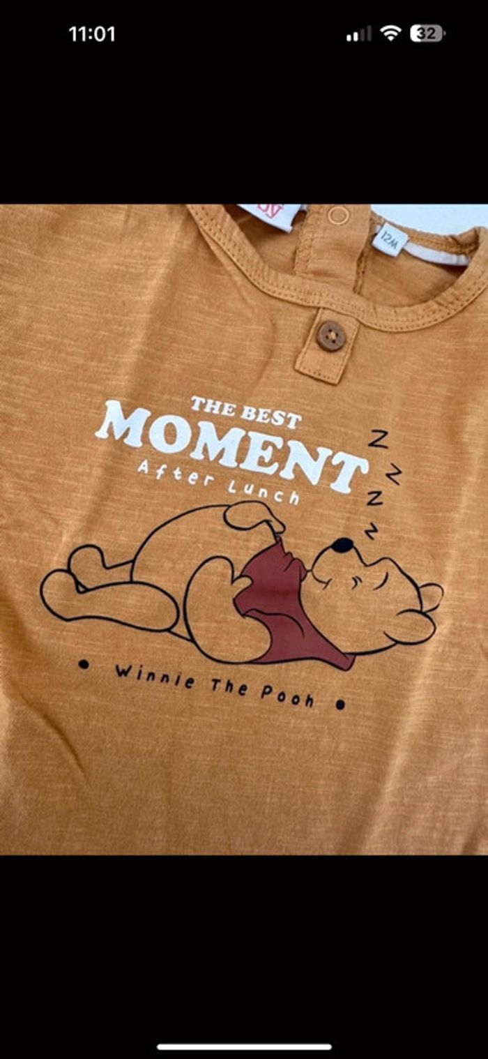 Lot salopette t shirt winnie - photo numéro 6