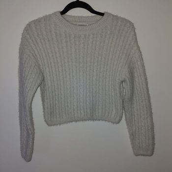 Cache Cache - pull court torsadé gris XS