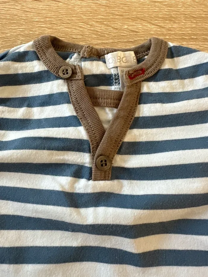T-shirt manches longues à rayures - photo numéro 2