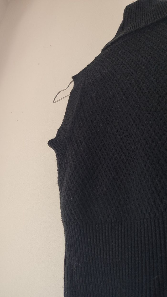 Top noir court tricot y2k taille S - photo numéro 3