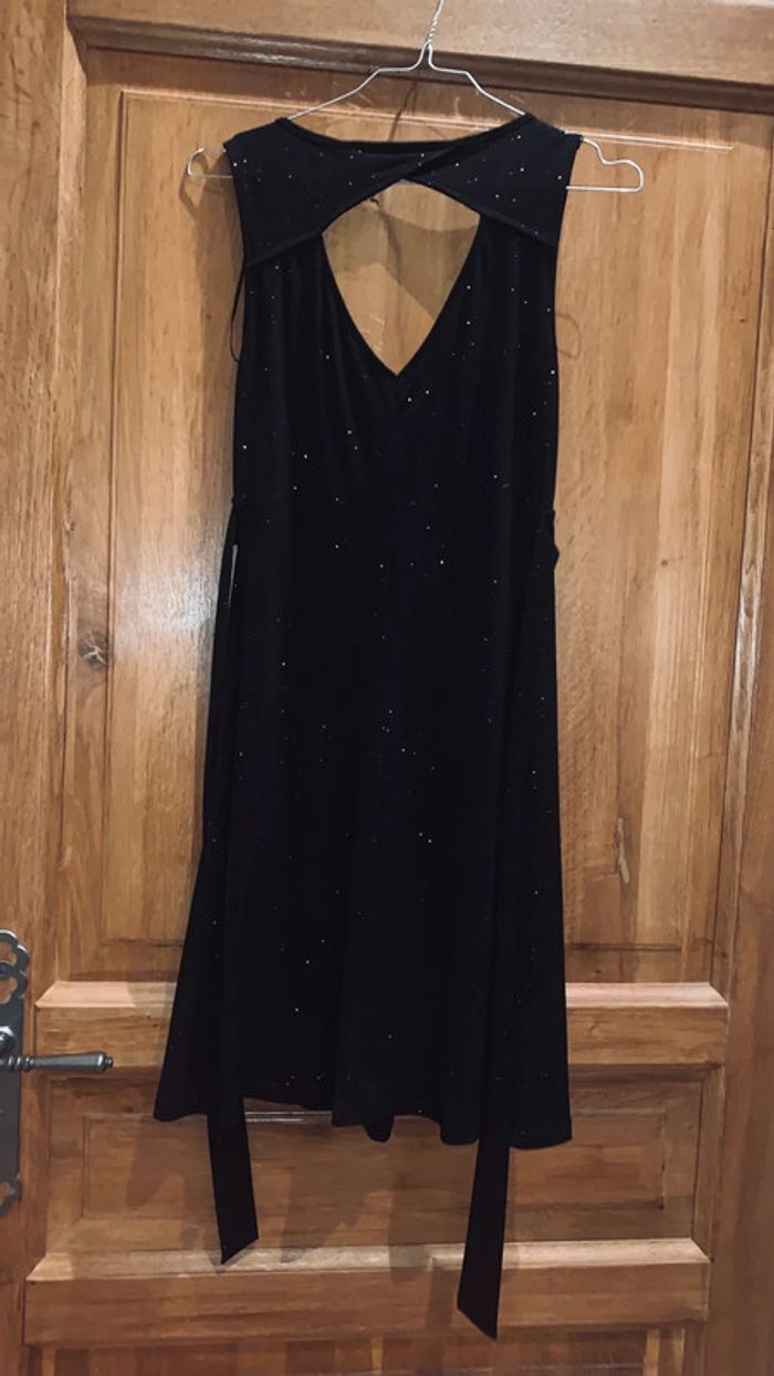 Robe de soirée noire brillante avec son boléro Camaïeu 36 - photo numéro 3