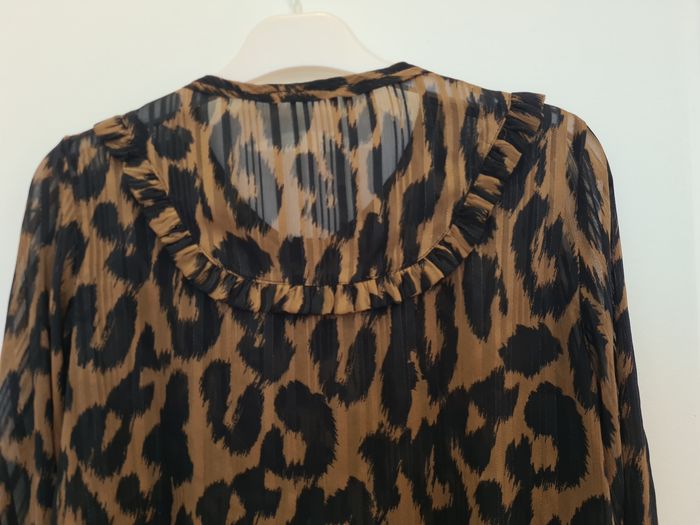 Chemisier blouse mango taille S - motif léopard - photo numéro 10