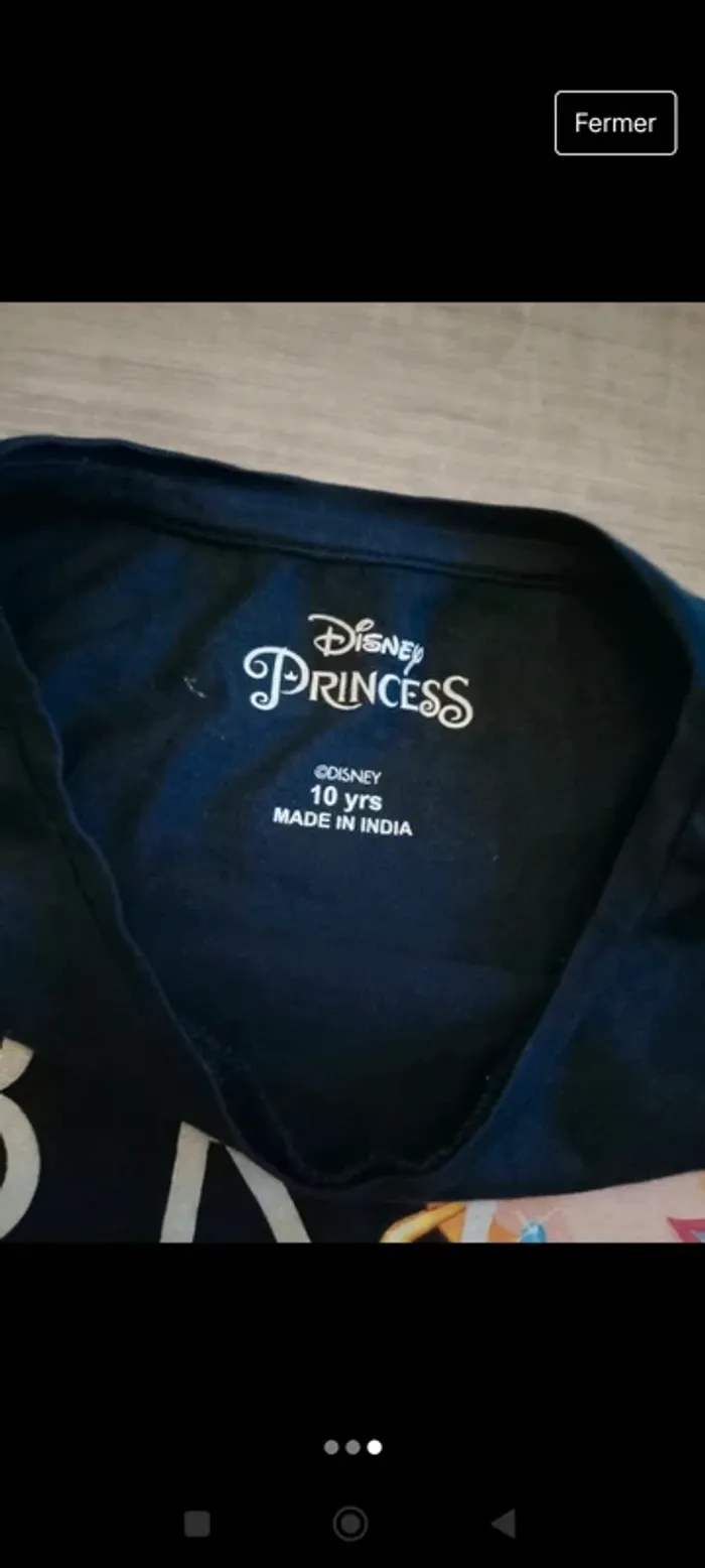 Tee shirt Disney 10 ans - photo numéro 3