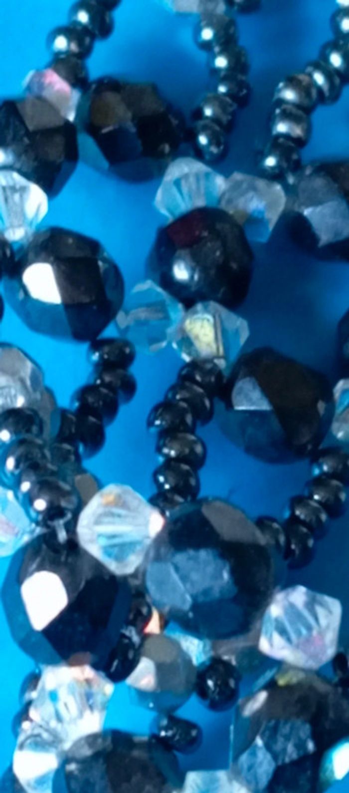 Superbe ras du cou de perles rocaille et Swarovski - photo numéro 7