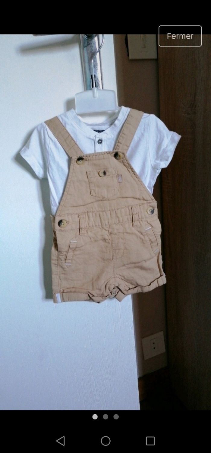 Salopette et tee shirt été