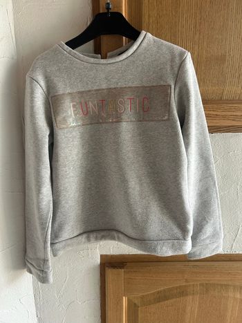 Sweat gris 10 ans Kiabi