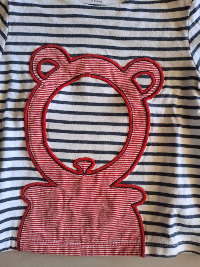 T-shirt marinière ML 12M Tape à l œil Obaidi - TBE - photo numéro 3