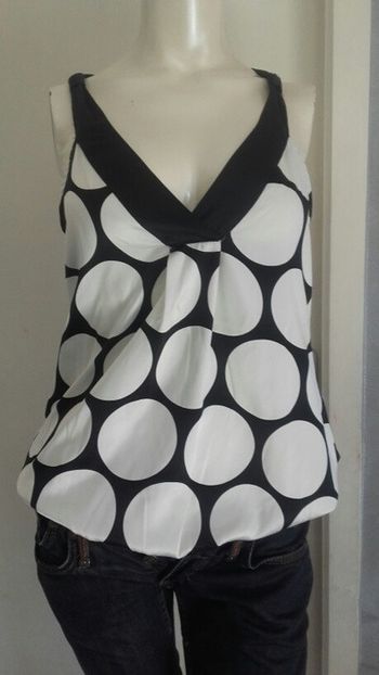 Top débardeur bicolore état neuf