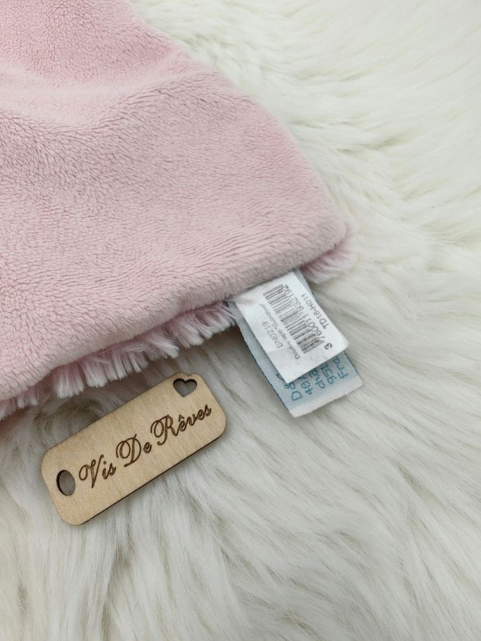 Doudou lapin Guimauve Rose Baby Nat' BN0219 - photo numéro 7