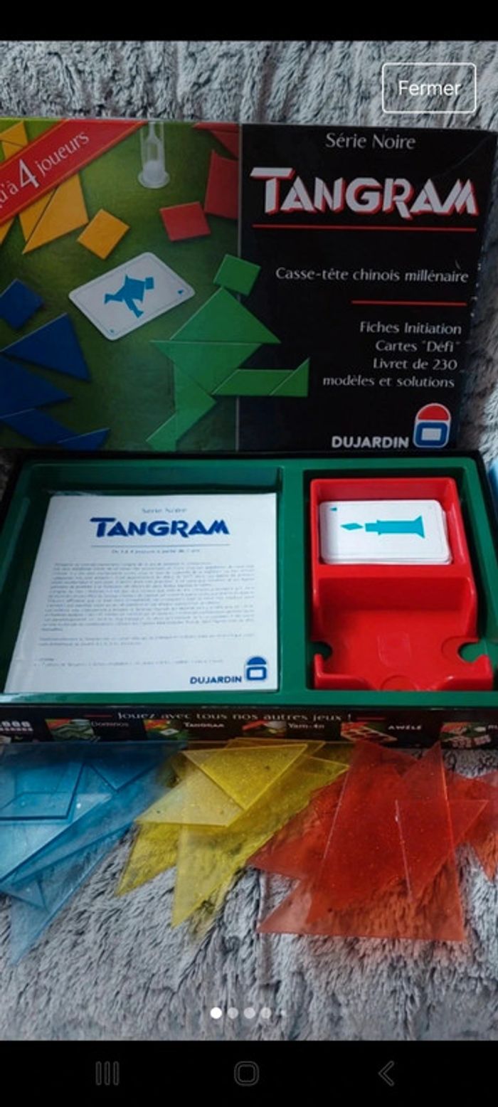 Jeu tangram casse tête chinois - photo numéro 2