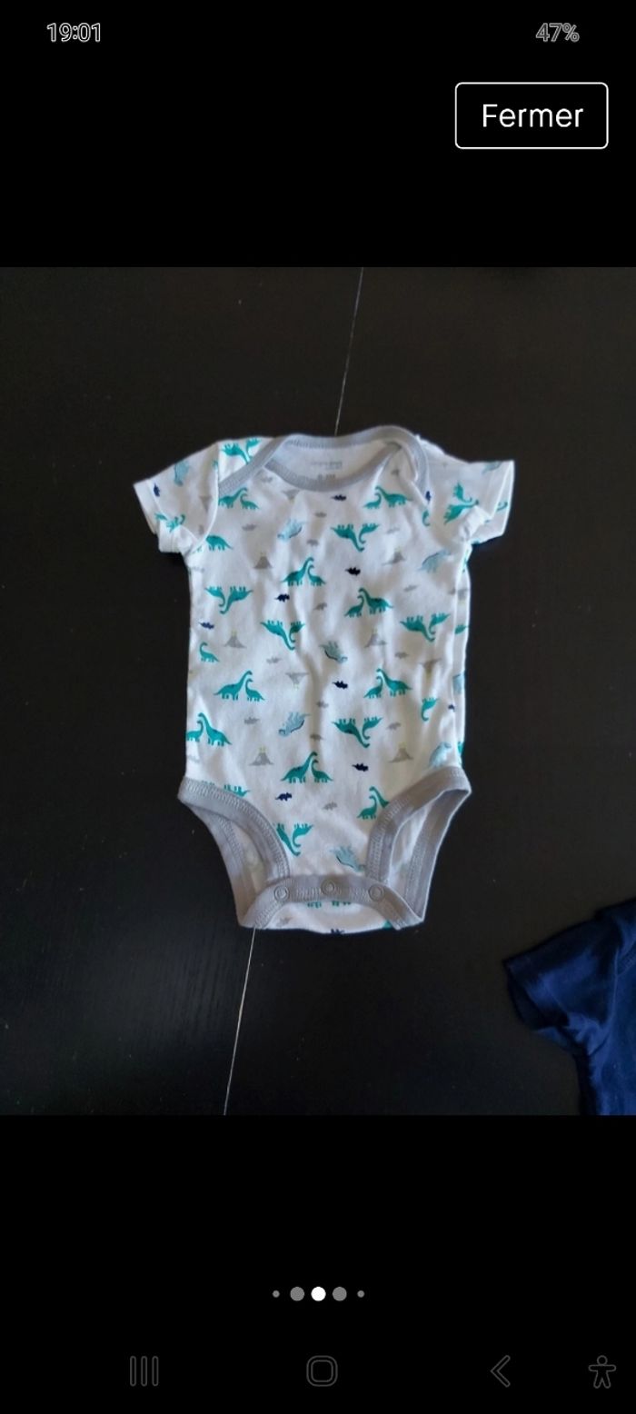 Lot 3 body carters 0/3 mois garçon - photo numéro 5
