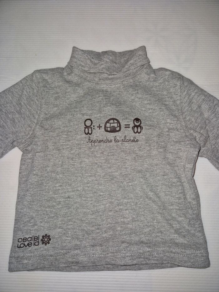 Tee shirt manches longues bébé garçon 6 mois (67 cms) - photo numéro 2