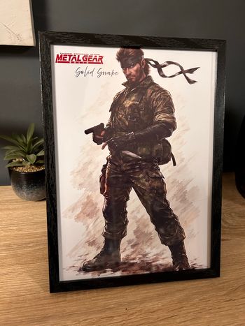 Cadre format A4 Solid Snake - Metal gear Solid