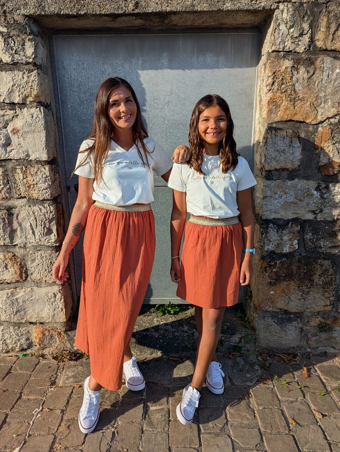 Jupe gaze de coton Chartres terracotta Taille 6 ans - photo numéro 5